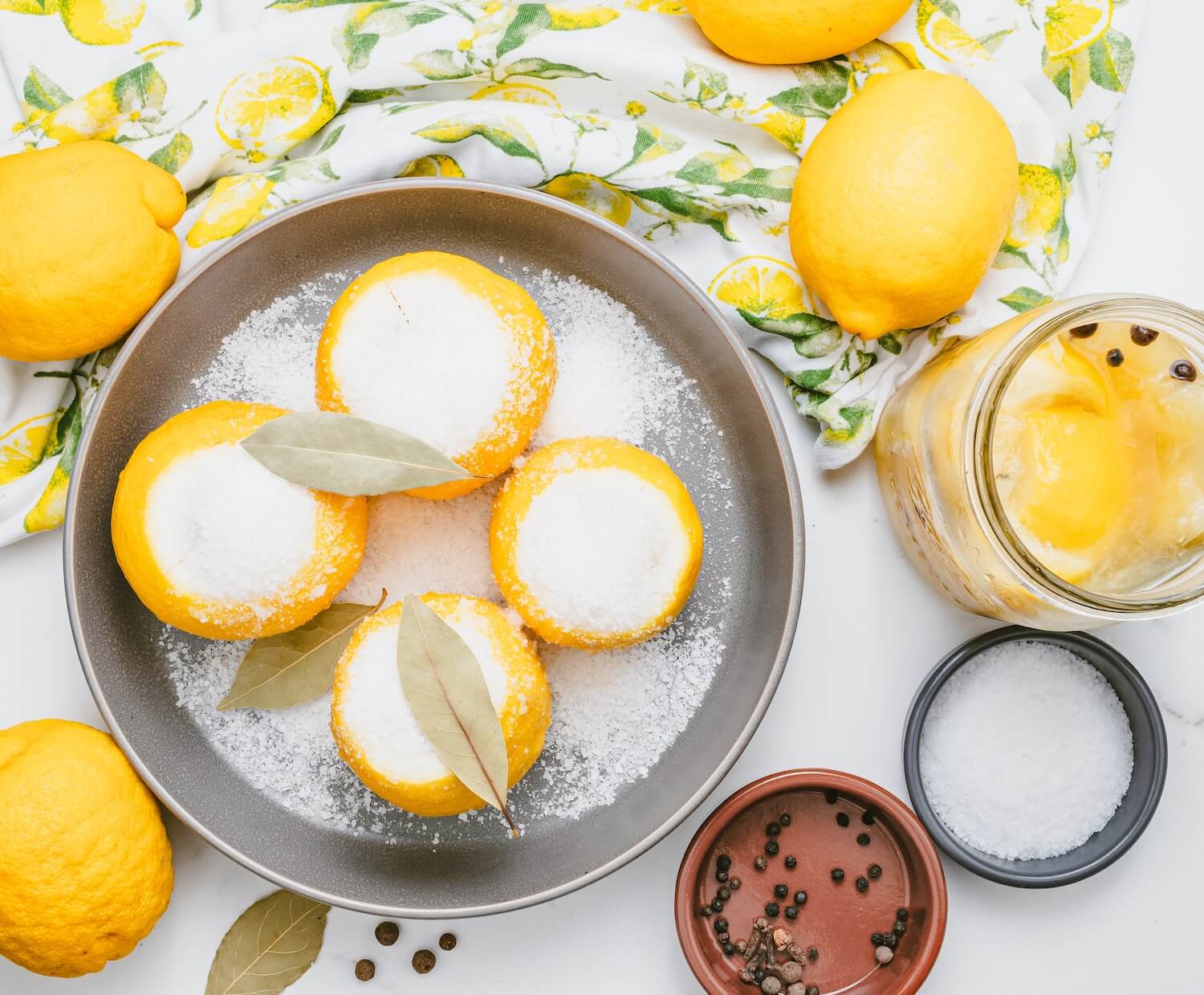 lemon cakes on a table